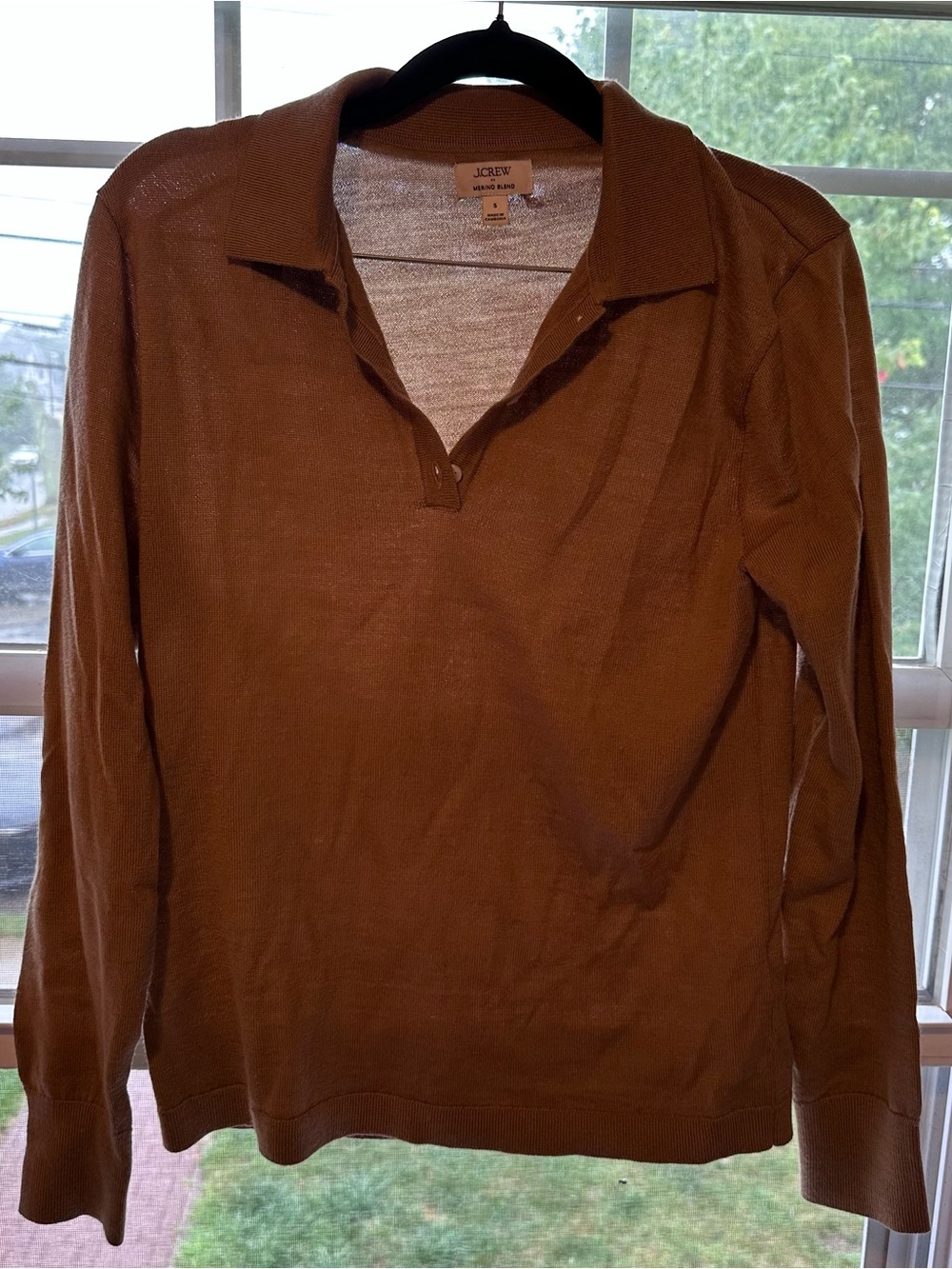 J. Crew Merino Blend Polo Sweater